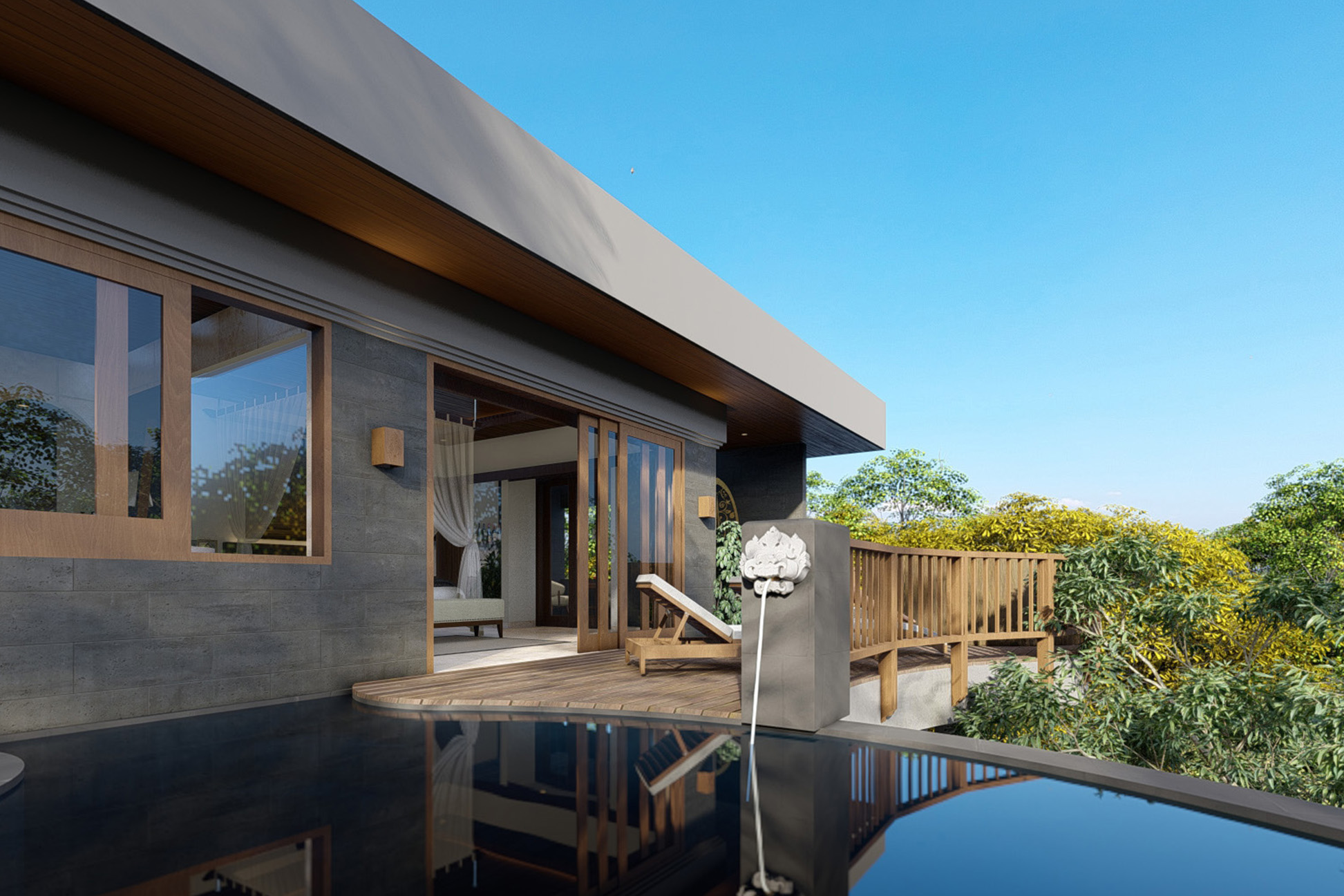 Jungle Luxe Jacuzzi Pool Villa
