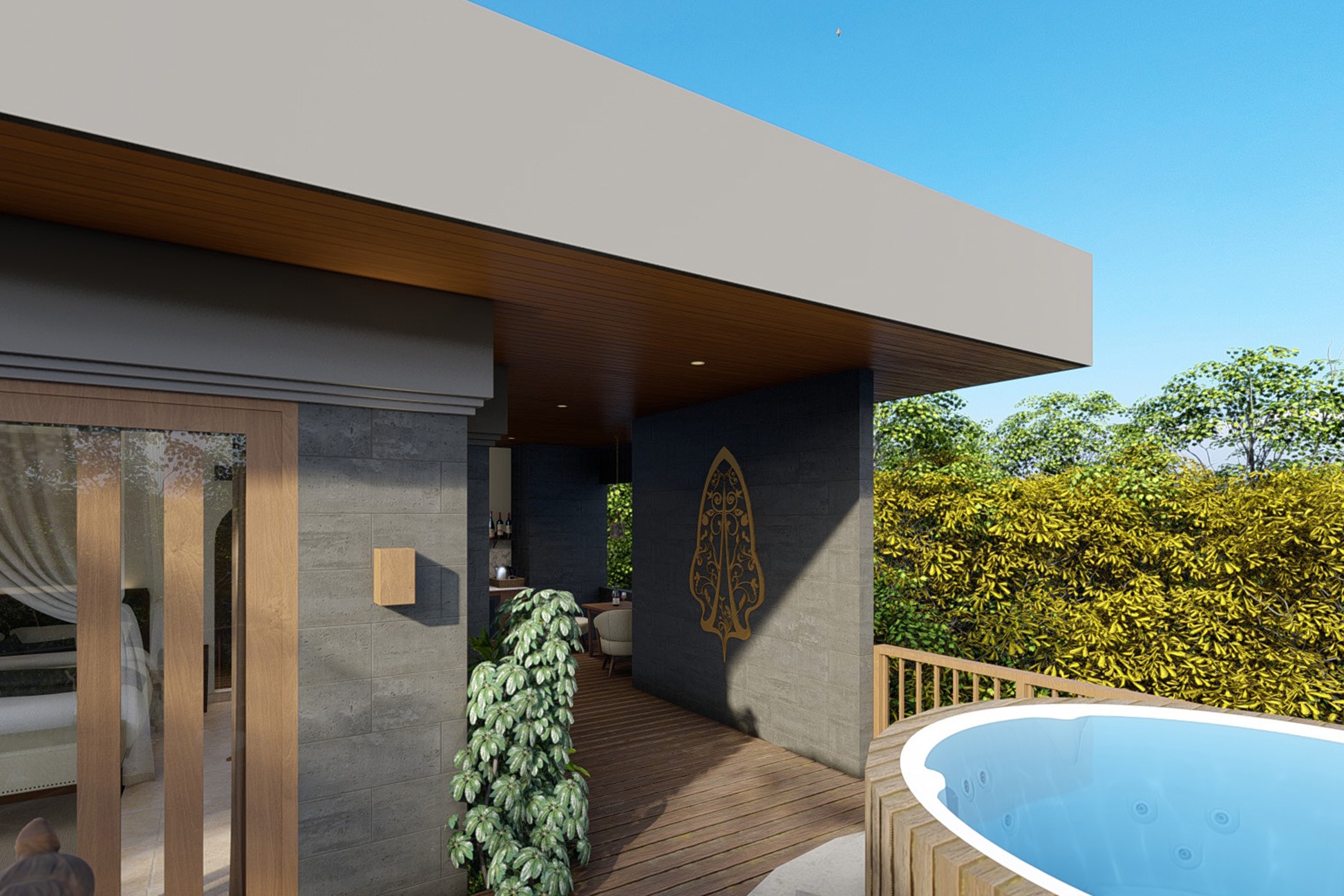 Jungle Luxe Jacuzzi Pool Villa