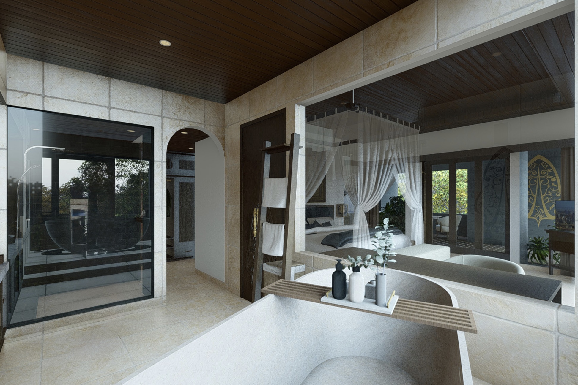 Jungle Luxe Jacuzzi Pool Villa